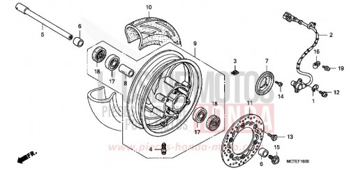 ROUE AVANT FJS600A6 de 2006